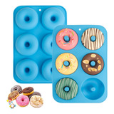 Molde De Rosquinha De Silicone Para 6 Donuts  Conjunto De