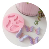 Molde De Silicone 3 Mini Borboletas