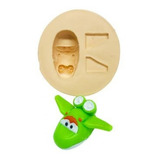 Molde De Silicone Avião Super Wings Mira