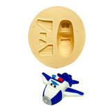 Molde De Silicone Avião Super Wings Paul