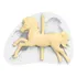 Molde De Silicone Cavalo Carrosel Méd Confeitaria E Biscuit