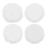 Molde De Silicone Coaster Resina Epóxi 4 Peças