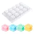 Molde De Silicone Mini Bubble 15 Cavidades Velas Artesanais Cor Branco