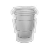 Molde De Silicone Para Copo De Café Latte 5 5 Cm De Largura X 7 6 Cm De Comprimento X 2 Cm De Profundidade Molde De Silicone Para Frescos Molde De Silicone Para Epóxi Molde De Silicone Para Sabão Design De Xícara De Café Starb Para Viagem