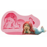 Molde De Silicone Sereia Cauda De Sereia Decoração Oferta
