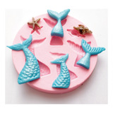 Molde De Silicone Sereia Confeitaria Biscuit Top