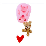 Molde De Silicone Urso 3d Decorar