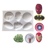 Molde De Silicone Vingadores Avengers Hulk Capitão America
