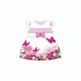 Molde Digital Modelagem De Vestido Pala Franzida Bebê