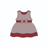Molde Digital Para Vestido Para Malha Bebê Ref 0076