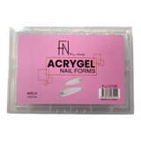 Molde F1 Quadrado Unhas De Gel Fan Nails Fn 120 Unidades
