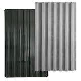 Molde Forma Abs Preto 2mm Ripado Gesso Ou Cimento 80x42cm