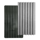 Molde Forma Abs Preto 2mm Ripado Gesso Ou Cimento 80x42cm