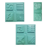 Molde Forma Para Artesanato De Gesso Kit Vasos 15x15 C 10