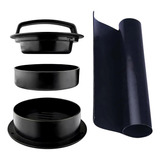Molde Forma Para Fazer Hambúrguer Manta Antiaderente Grill