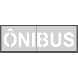 Molde Gabarito Stencil Pintura Vaga Estacionamento Onibus