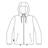 Molde Impresso Jaqueta Masculina  Corta Vento