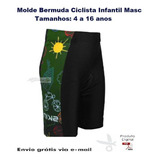 Molde Modelagem Bermuda Ciclista Infantil Masculina