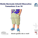 Molde Modelagem Bermuda Sarja Infantil Masculina