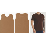 Molde Modelagem Camiseta Masculina Slim