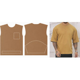 Molde Modelagem Camiseta Oversized