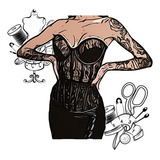 Molde Modelagem De Corset Renda Lindo Pp Ao Xg 423