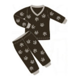 Molde Modelagem Pijama Infantil Longo Gola V Separados