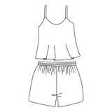 Molde Pijama Babydoll Tm P Ao Gg By Marlene Mukai