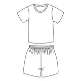 Molde Pijama Curto Infantil Tamanho 2 Ao 14 By Marlene Mukai