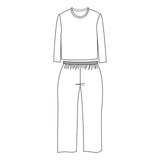 Molde Pijama Longo Feminino