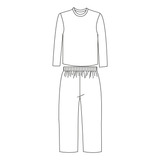 Molde Pijama Longo Infantil
