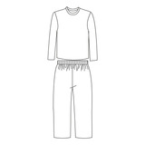Molde Pijama Longo Infantil Tm 2 Ao 14 By Marlene Mukai