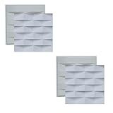 Molde Pra Gesso 3D E Cimento ABS FDG Forma Matera 39x39 Painel Revestimento Placa Pra Parede