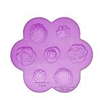 Molde Silicone 7 Mini Flores Pasta Americana Brigadeiro Biscuit Trabalho Artesanal UDlândia