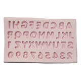 Molde Silicone Alfabeto E Números Mini