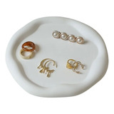 Molde Silicone Bandeja Geodo Borda Redonda Gesso Resina M701