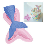 Molde Silicone Cauda De Sereia Confeitaria Biscuit Envio Já