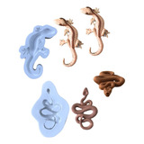 Molde Silicone Cobra Lagarto Répteis P Confeitaria Biscuit