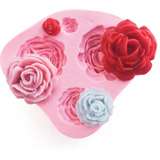 Molde Silicone Mini Rosinhas Flores Confeitaria