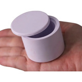 Molde Silicone Pote Pequeno C Tampa Liso Vela Gesso Cimento