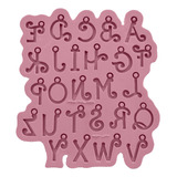 Molde Silicone Resina Alfabeto Letras Barbie