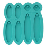 Molde Silicone Resina Jóias Brincos Pingentes Colares C Furo