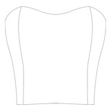 Molde Top Cropped P vestido 38 Ao 48 Marlene Mukai