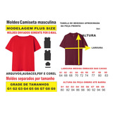 Moldes De Camiseta Extra Grande Manga Curta Masculina