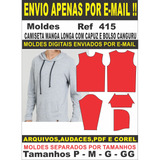 Moldes De Camiseta M l Com Capuz E Bolso Canguru Masculina