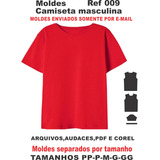 Moldes De Camiseta Masculina Básica Manga Curta