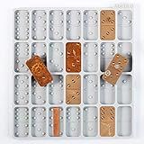 Moldes De Dominó Redondos E Grossos Moldes De Dominó Para Fundição De Resina Molde De Dominó De Silicone De Resina Com Bordas Arredondadas Brilhante Sem Arranhões E Durável Cada Dominó 5 X 2 5 X
