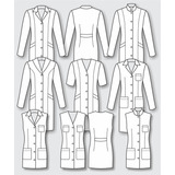 Moldes De Jalecos Femininos Escola De Moda Profissional F116