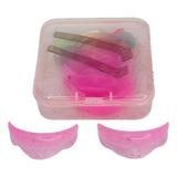 Moldes De Silicone Shine Pink 8 Pares   1par De Fita Oclusão