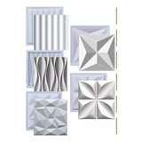 Moldes Formas De Gesso 3d Cimentício Abs Fdg Kit Pra Parede